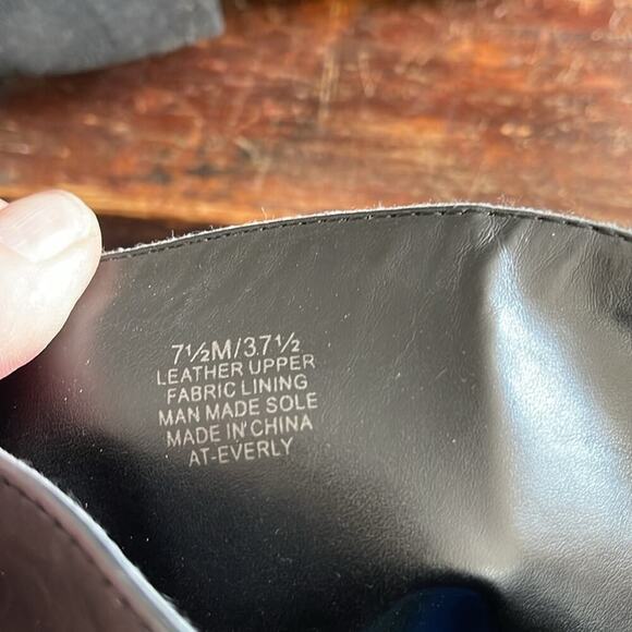 Arturo Chiang Black Leather Over The Knee Boots Size 7.5 - Picture 7 of 8